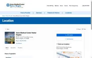 Seton Medical Center Harker Heights website