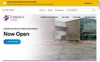 CHRISTUS Health of Beaumont website