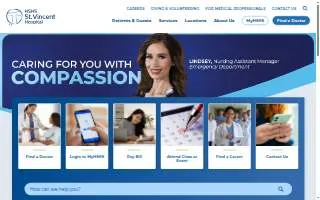 HSHS St. Vincent Hospital website
