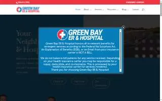Green Bay ER & Hospital website