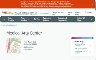 MAC Valley Medical Center website