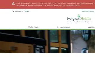 EvergreenHealth Urgent Care, Monroe website