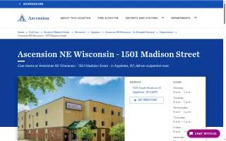 Ascension Medical Group WI - 1501 Madison Street website