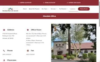 Sunrise Medical Center (Thunderbird Palms Medical) website