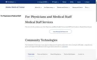 Providence Alaska Medical Center Rdo website
