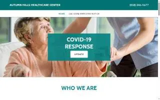 Autumn Hills Healthcare website