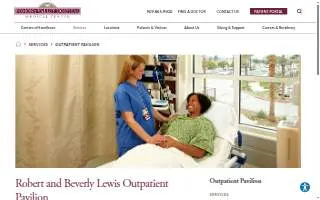 Robert and Beverly Lewis Outpatient Pavilion website