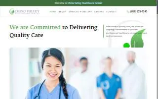 Chino Valley Rehab website