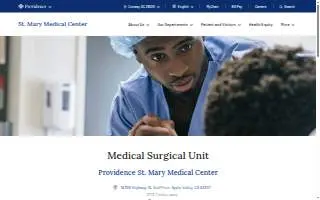 St. Mary Medical Center Medical Surgical Unit website