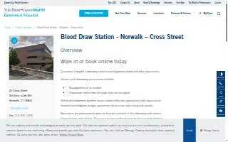 Greenwich Hospital Blood Draw Station - Norwalk website