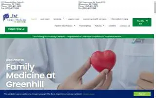 Family Medicine At Greenhill website