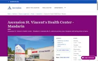 Ascension St. Vincent's Health Center - Mandarin website