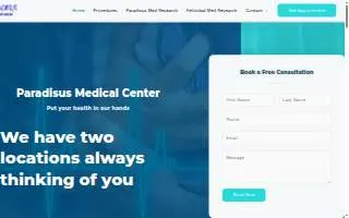 Paradisus Medical Center website