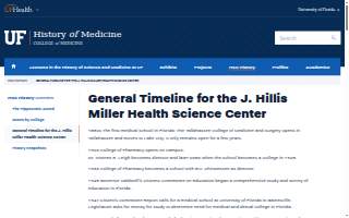 J. Hillis Miller Health Science Center