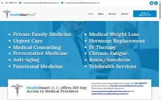 HealthSmart M.D. website