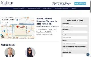 NuLife Institute Boca Raton website