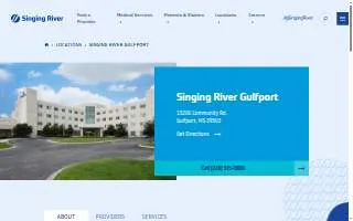 Singing River Gulfport website