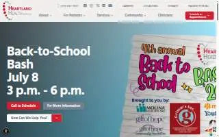 Heartland Health Services - Sheridan website