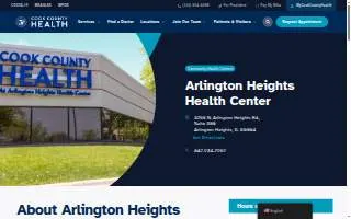 Cook County Health Arlington Heights Health Center website
