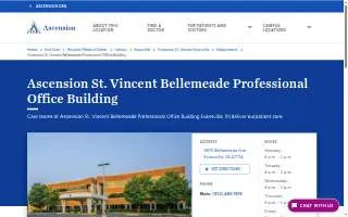 Ascension St. Vincent Bellemeade Professional Office Building website