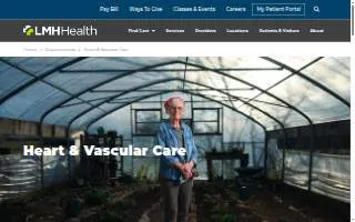 LMH Health Heart Center website