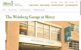 Mercy Hospital Weinberg Garage website