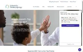 University Otolaryngology of Providence website