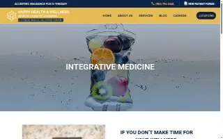 Happy Health Wellness of Louisiana - Integrative Medical Clinic website