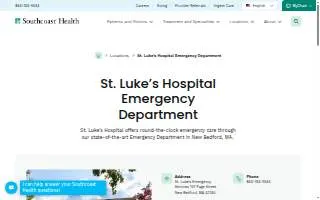 St. Luke's Hospital Emergency Room website
