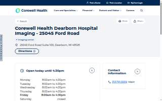 Corewell Health Dearborn Hospital Imaging - 25045 Ford Road