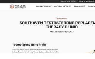 Ageless Men's Health of Southaven website
