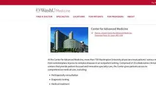 Center for Advanced Medicine of St. Louis website