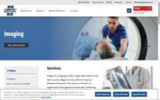 Community Medical Center - Diagnostic Imaging website