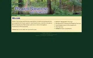 Polaris Surveying & Forestry website