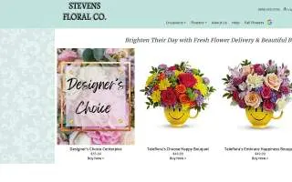 Stevens Flowers website