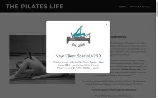 The Pilates Life website
