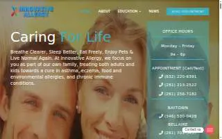 Innovative Allergy of Missouri City website