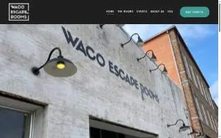 Waco Escape Rooms website