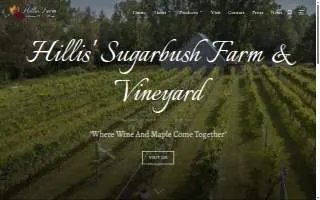 Hillis' Sugarbush Farm & Vineyard of Colchester website