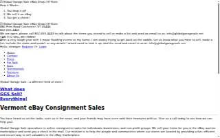 Global Garage Sale, Inc. website