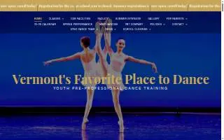 Vermont Ballet Theater School Center For Dance of Essex Junction website
