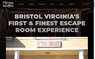 Intense Escape of Bristol website