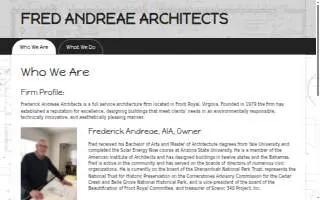 Frederick Andreae Architects website