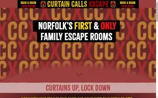 Curtain Calls Xscape of Norfolk website