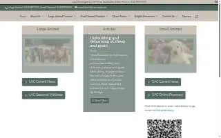 Rose Hill Veterinary Practice website