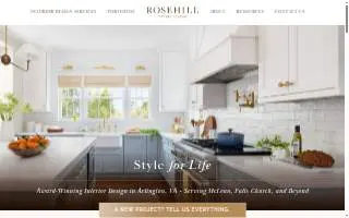 Rosehill Design Studio website