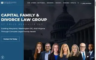 Capital Family & Divorce Law Group of Rose Hill website