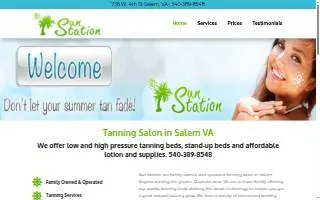 Sun Station Tanning Studio of Salem website