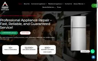A-Service: Heating, Cooling & Appliance Repair Arlington website