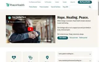 PeaceHealth Southwest Medical Center of Battle Ground website